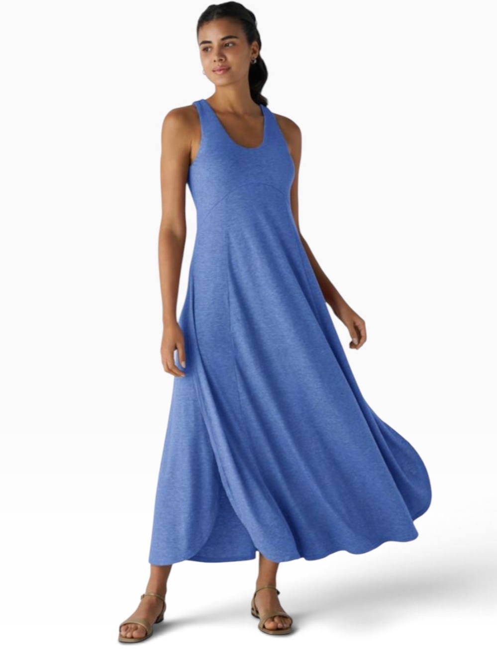 Halara Flowy Maxi Tank Dress NWOT | Large • U Neck • Casual Summer Dress